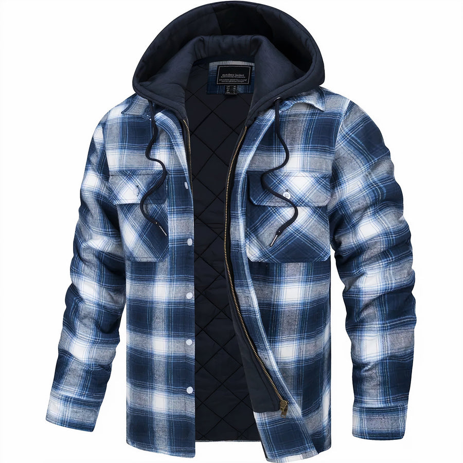 Karl™ | Karierte Jacke mit Reissverschluss