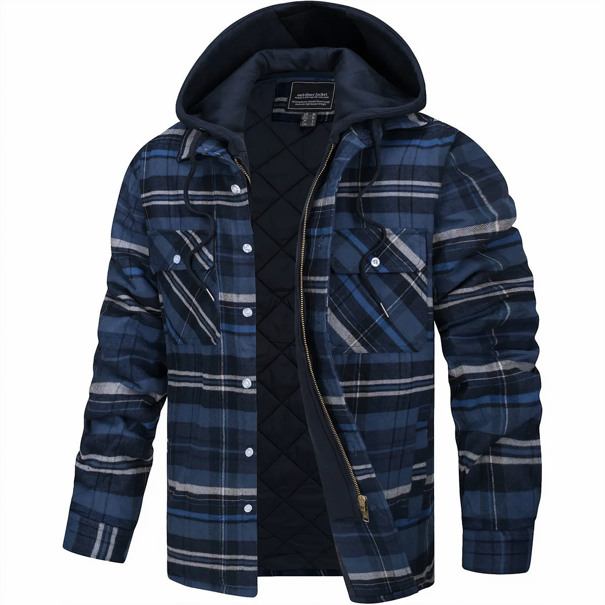 Karl™ | Karierte Jacke mit Reissverschluss