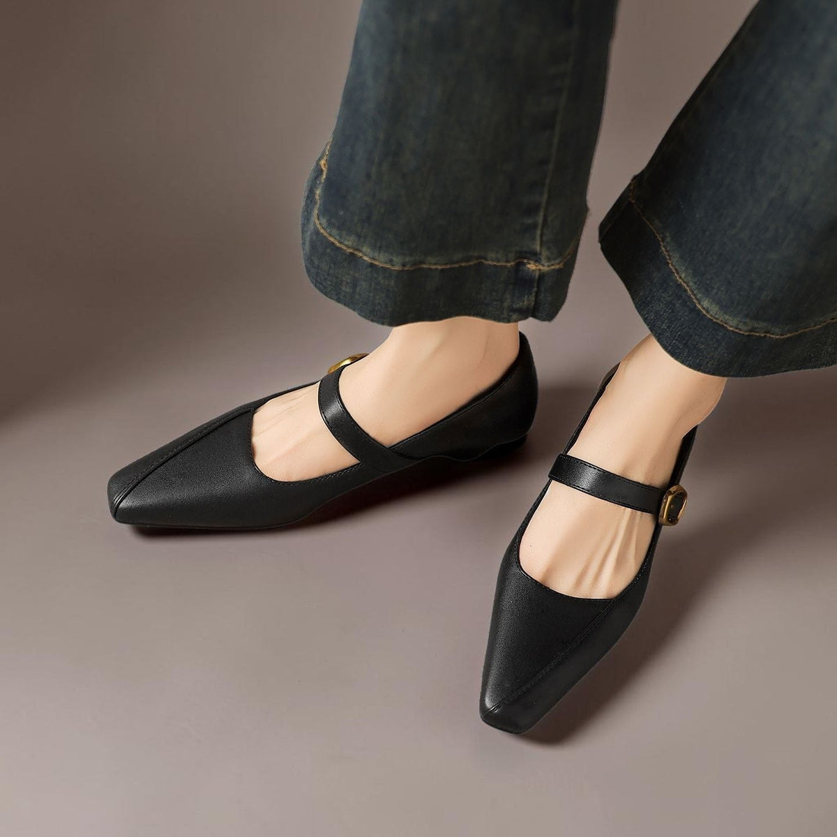 Zorae | Paneelierte Mary Jane Absatzschuhe