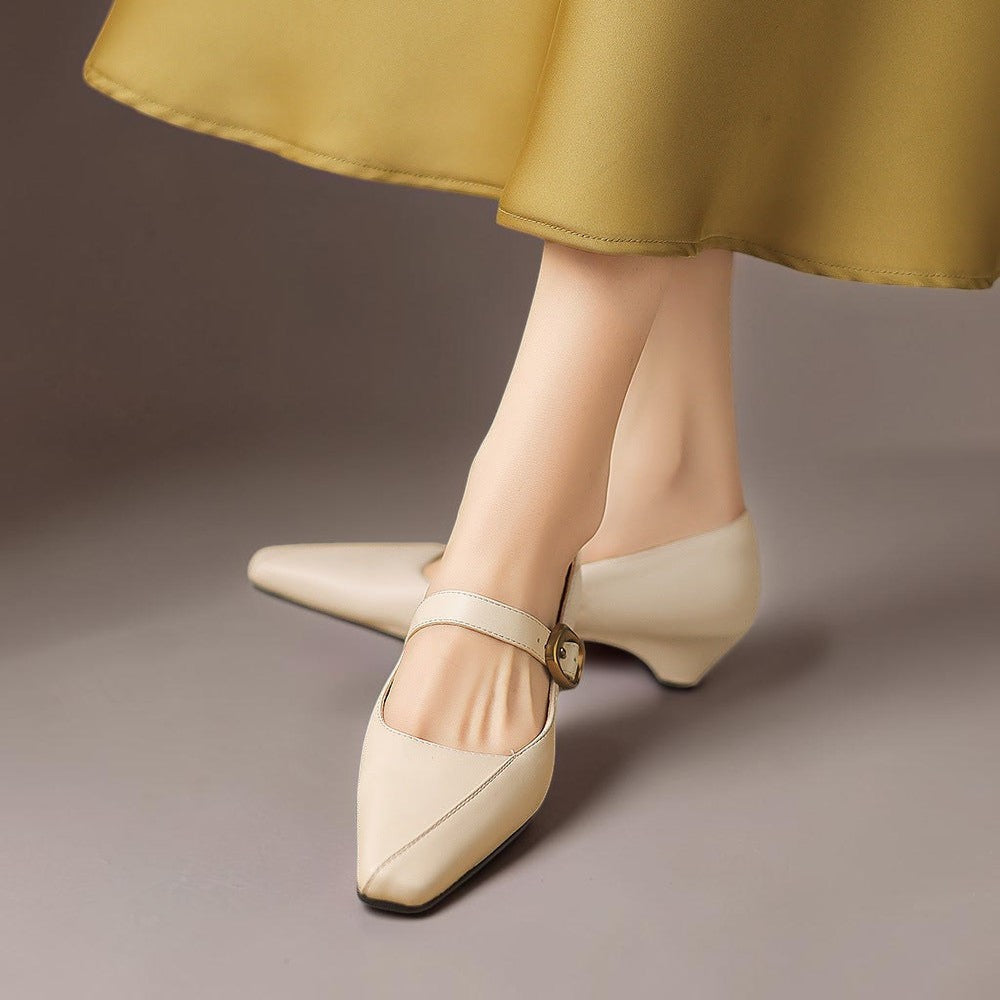 Zorae | Paneelierte Mary Jane Absatzschuhe