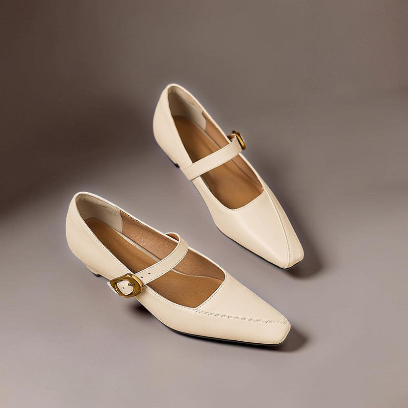 Zorae | Paneelierte Mary Jane Absatzschuhe