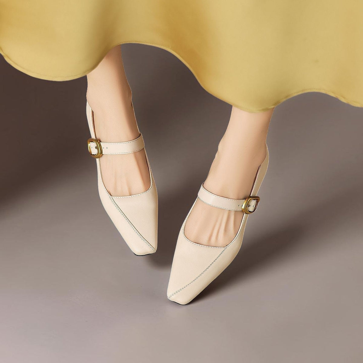 Zorae | Paneelierte Mary Jane Absatzschuhe