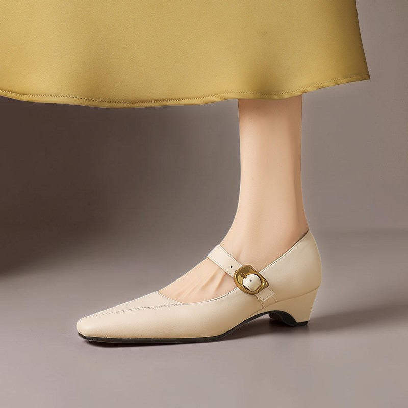 Zorae | Paneelierte Mary Jane Absatzschuhe