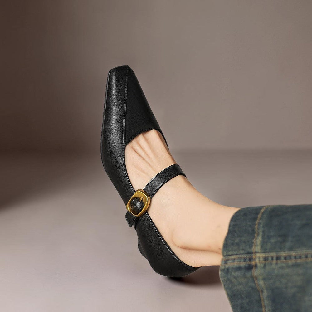 Zorae | Paneelierte Mary Jane Absatzschuhe