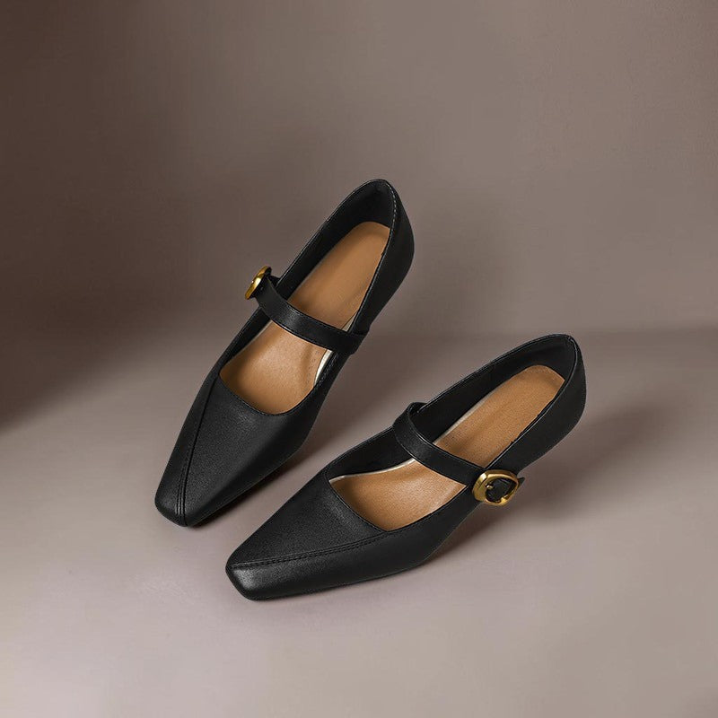 Zorae | Paneelierte Mary Jane Absatzschuhe