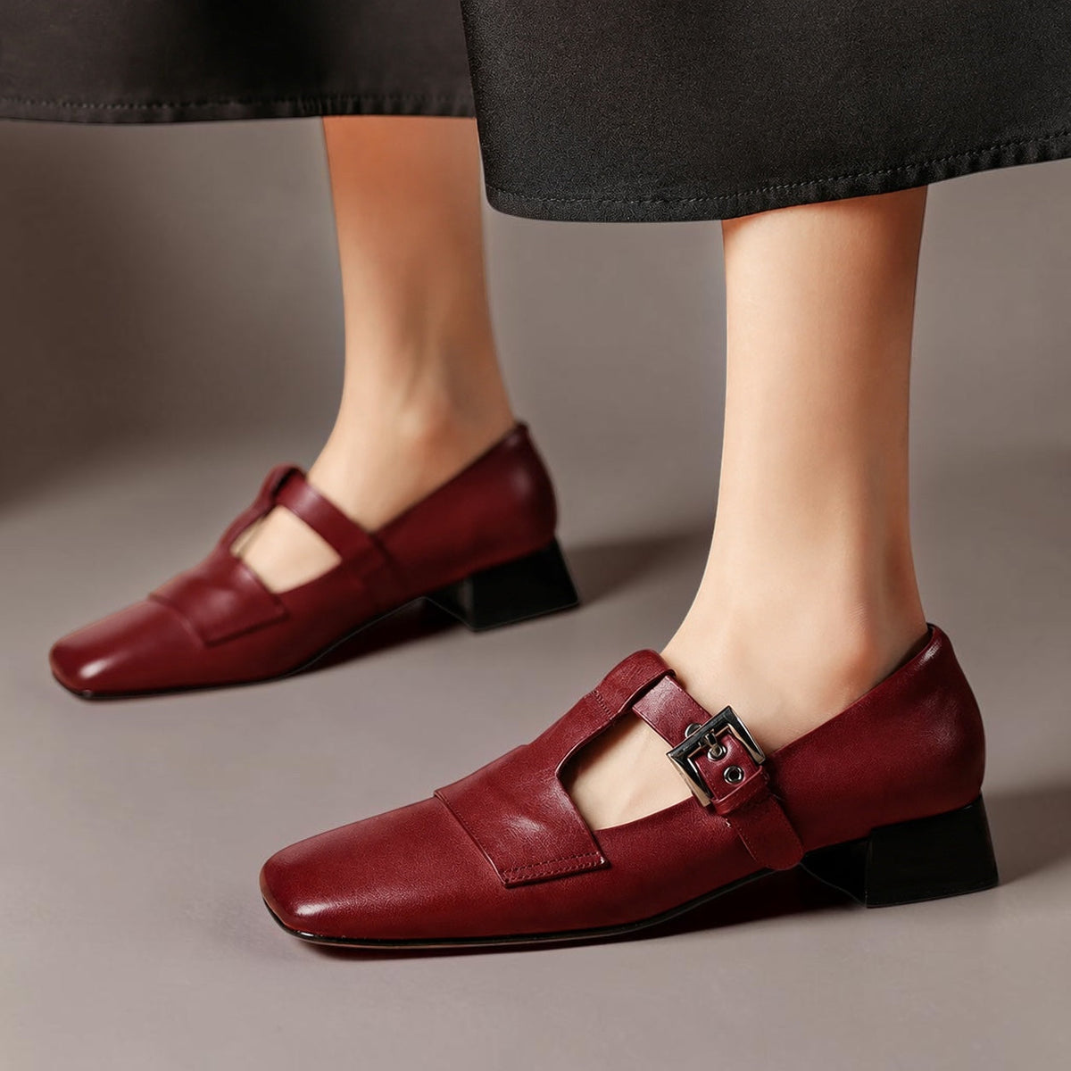 Veyra | Echtes Leder Absatzschuhe