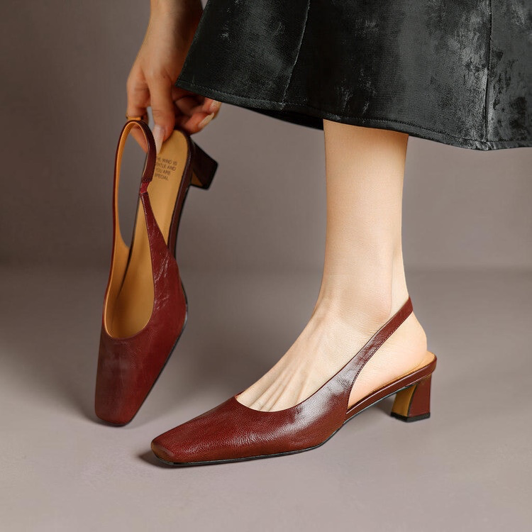 Ersa | Echtes Leder Slingbacks
