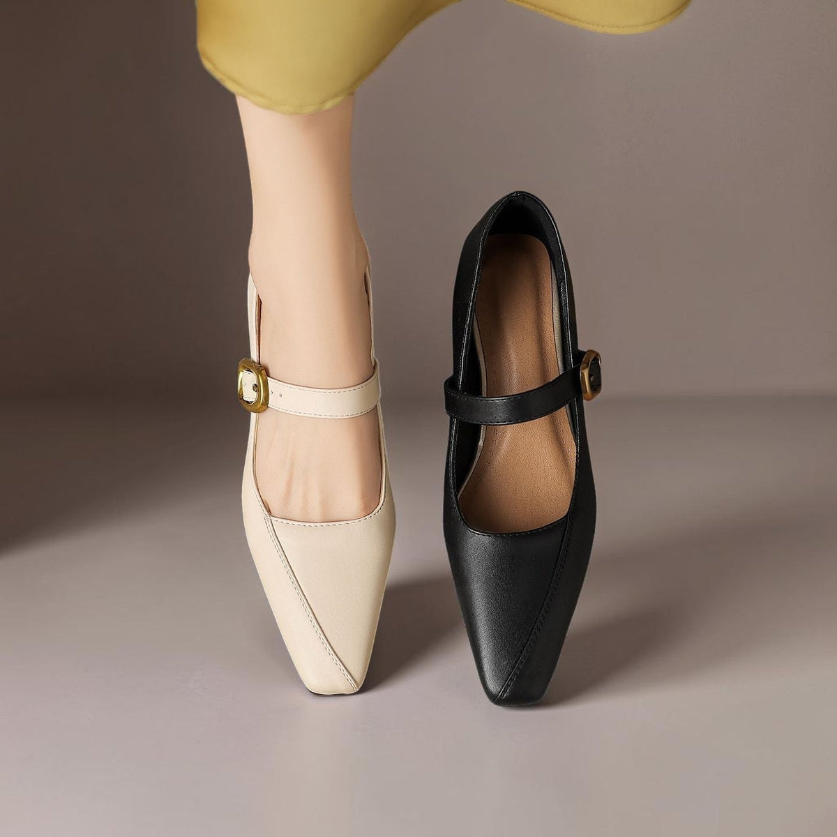 Zorae | Paneelierte Mary Jane Absatzschuhe