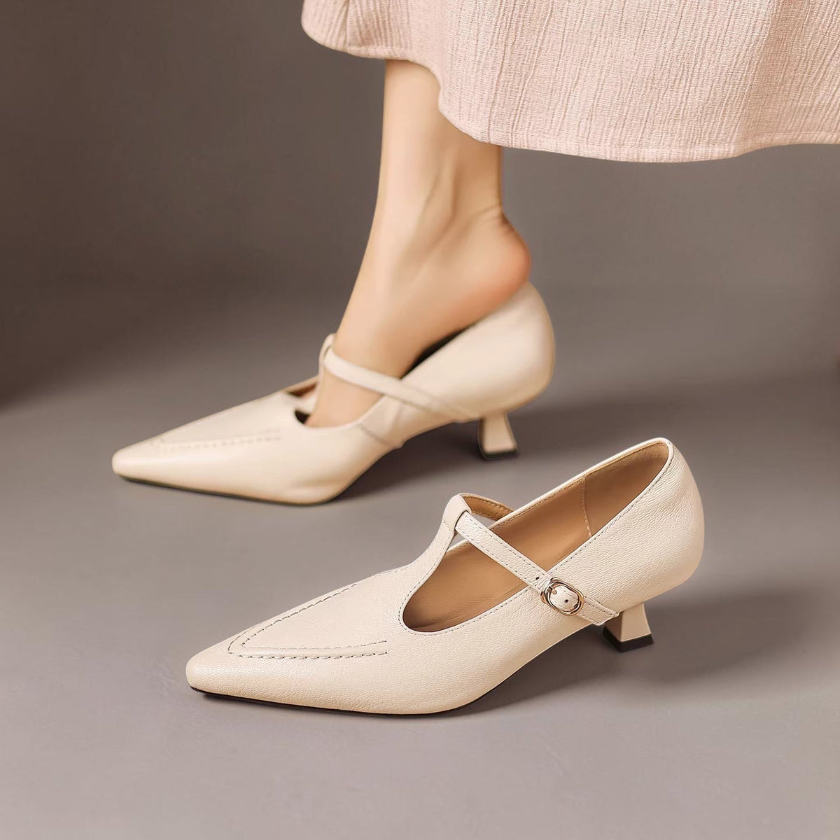 Tirea | Echtes Leder Absatzschuhe