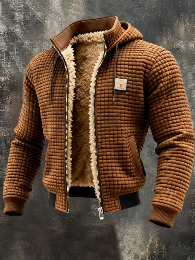 Anton | Retrojacke mit Kapuze und Reissverschluss