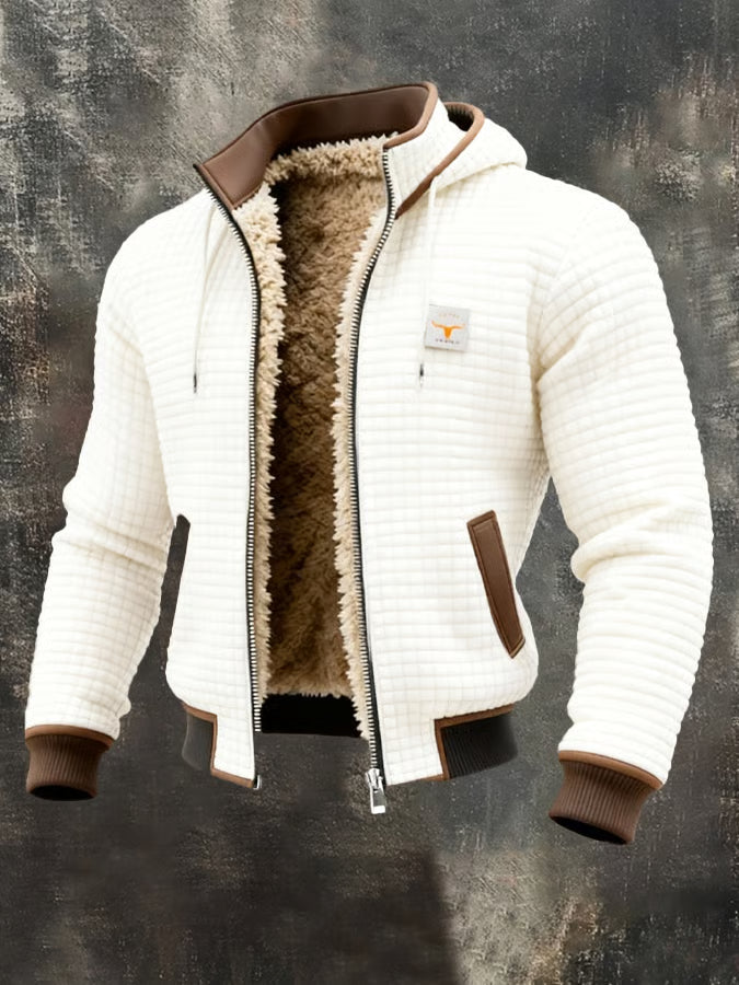 Anton | Retrojacke mit Kapuze und Reissverschluss