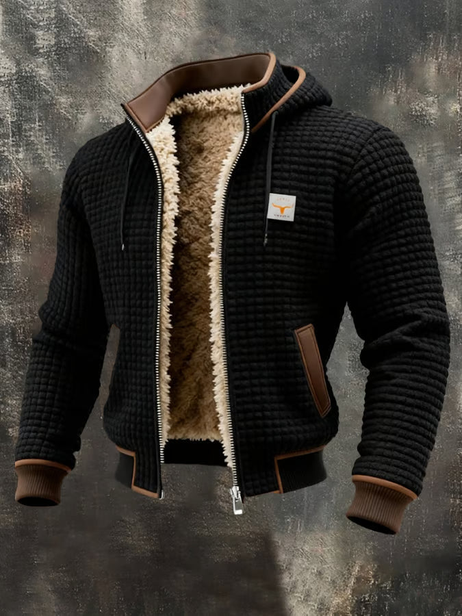 Anton | Retrojacke mit Kapuze und Reissverschluss