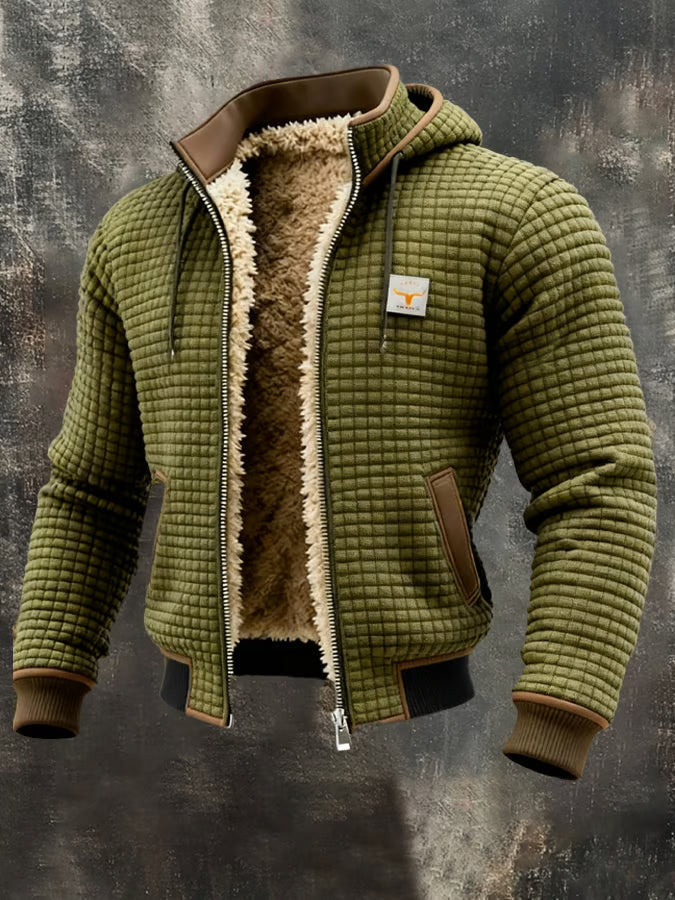 Anton | Retrojacke mit Kapuze und Reissverschluss