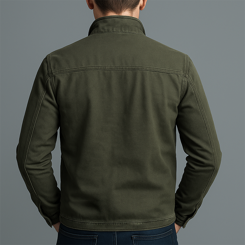 CARLOS™ | Vintage Baumwolljacke mit Reissverschluss