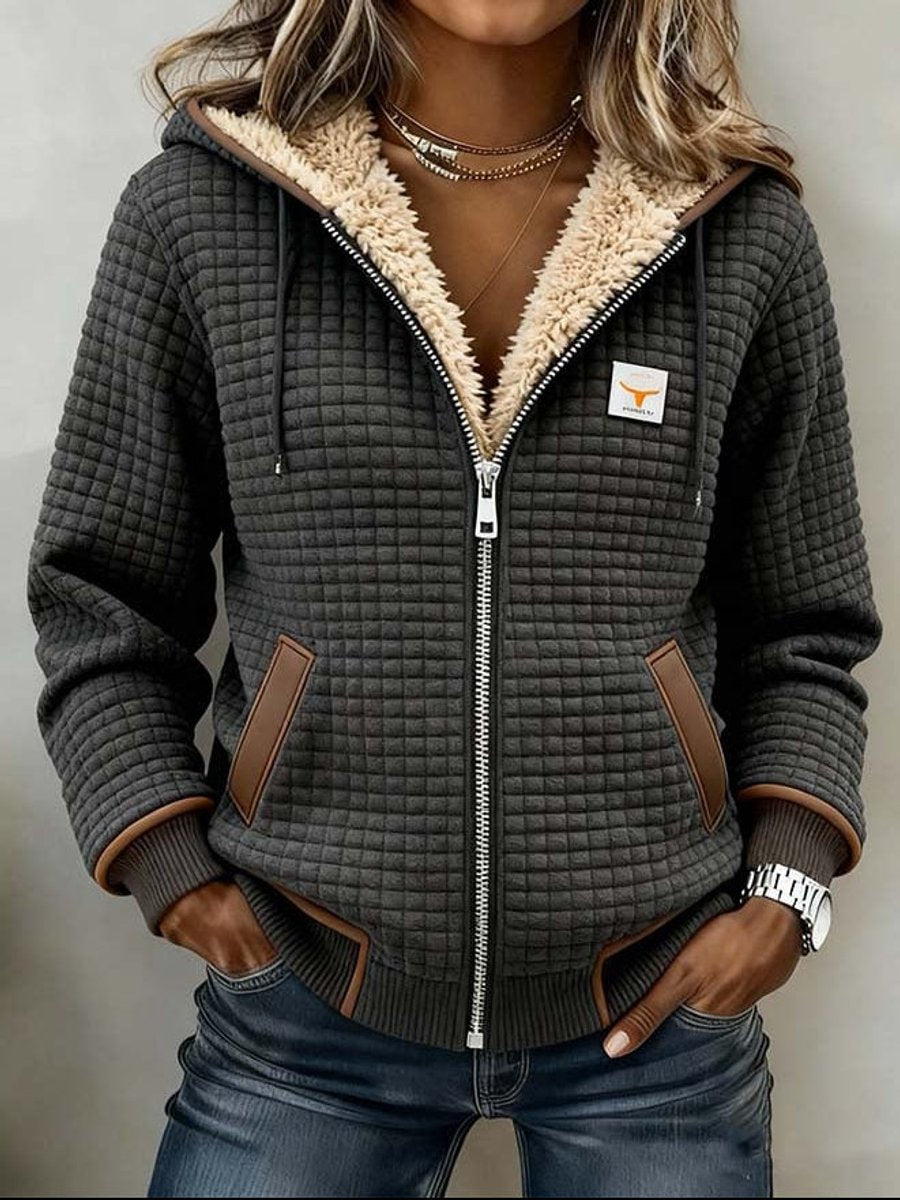 Penelope™ Kapuzenjacke aus gesteppter Fleece