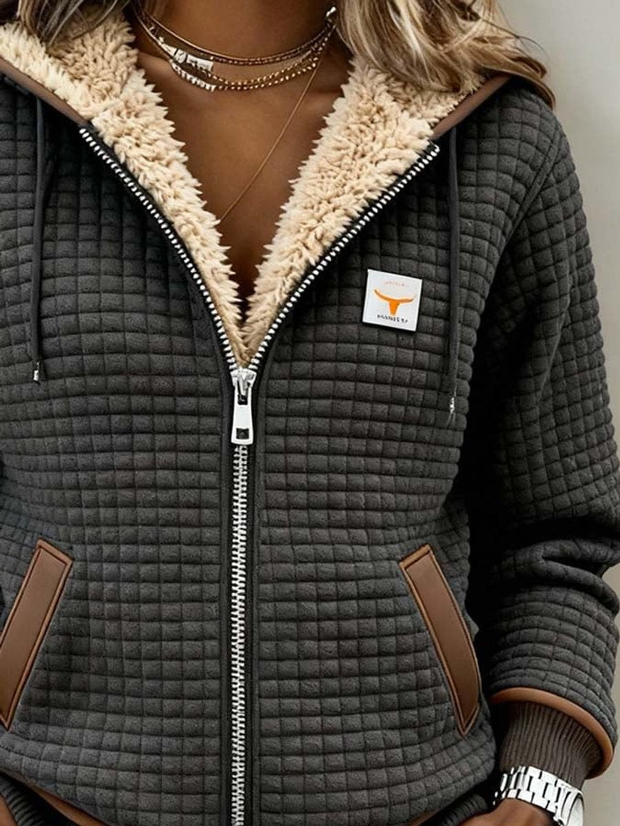 Penelope™ Kapuzenjacke aus gesteppter Fleece